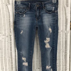 Bullhead Black Ripped Skinny Jeans